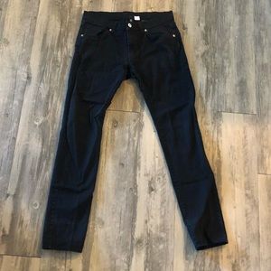 Men’s black denim